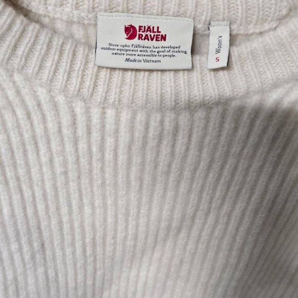 Ladies FJALLRAVEN Ovik Rib Wool Sweater - Picture 4 of 6